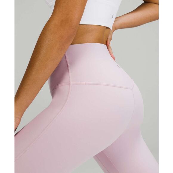 Lululemon Align High‑Rise Pant 28” Nulu Size 2 Pink Peony - Picture 3 of 9